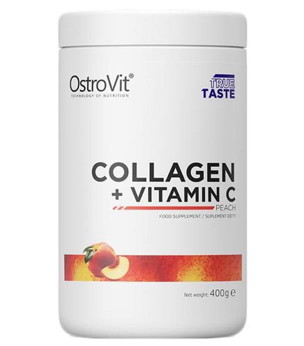 OstroVit Collagen + Vitamin C Peach Odżywka o smaku brzoskwini - 400 g