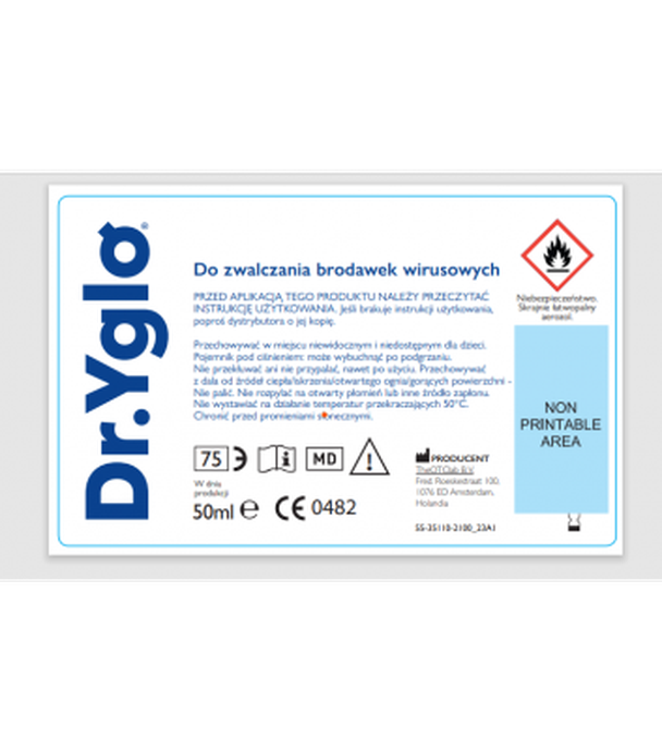 DR.YGLO Krioterapia do usuwania brodawek wirusowych kurzajek, 50 ml