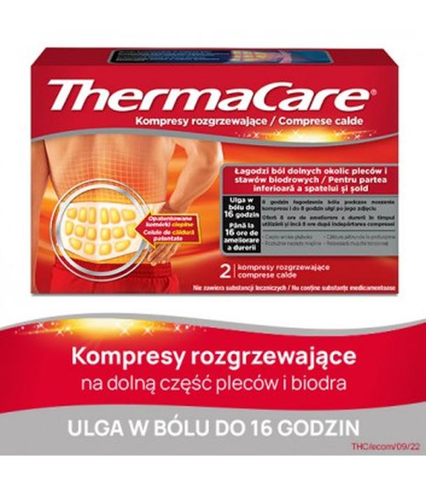 ThermaCare kompresy rozgrzewające na dolne okolice pleców i stawy biodrowe, 2 sztuki - ważny do 2025-08-31