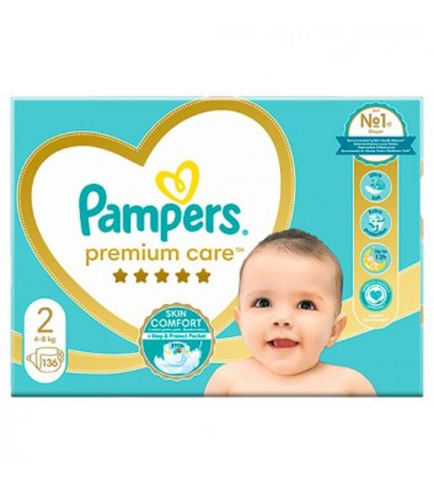 Pampers Premium Care pieluszki rozmiar 2, 4 kg - 8 kg, 136 sztuk