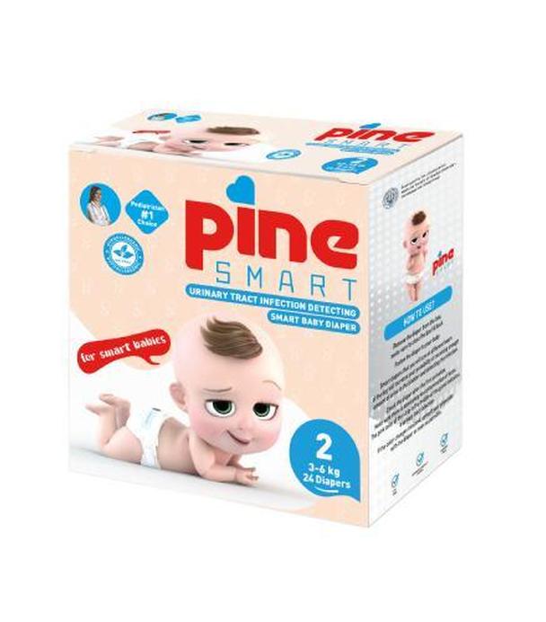 Pine Smart Baby Pieluchy MINI 2 (3-6 kg), 24 sztuki