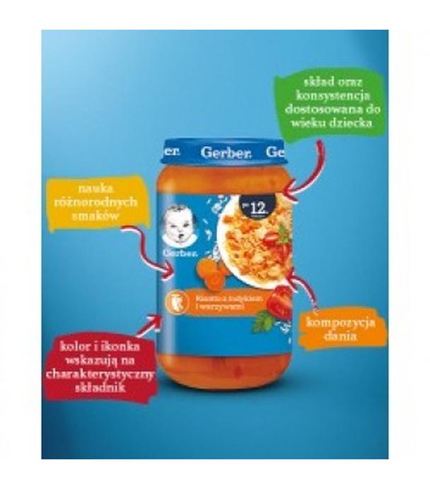 GERBER JUNIOR Obiadek risotto z indykiem i warzywami po 12 miesiącu - 250 g
