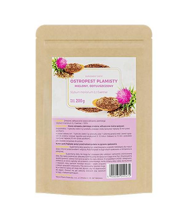 Nature Pharm Ostropest Plamisty mielony odtłuszczony, 200 g