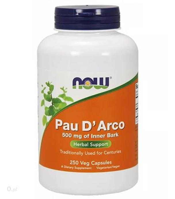 NOW FOODS Pau D'Arco 500 mg - 250 kaps.