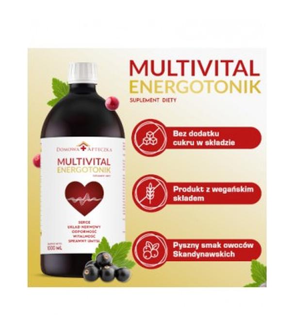 Domowa Apteczka Multivital Energotonik serce układ nerwowy, 1000 ml, cena, opinie, składniki
