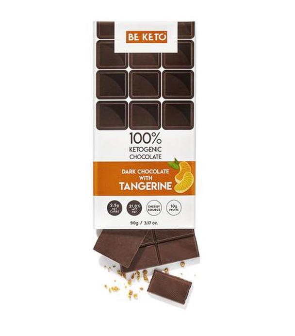 BeKeto Keto Chocolate Tangerine + MCT Oil, 90 g, cena, wskazania, stosowanie