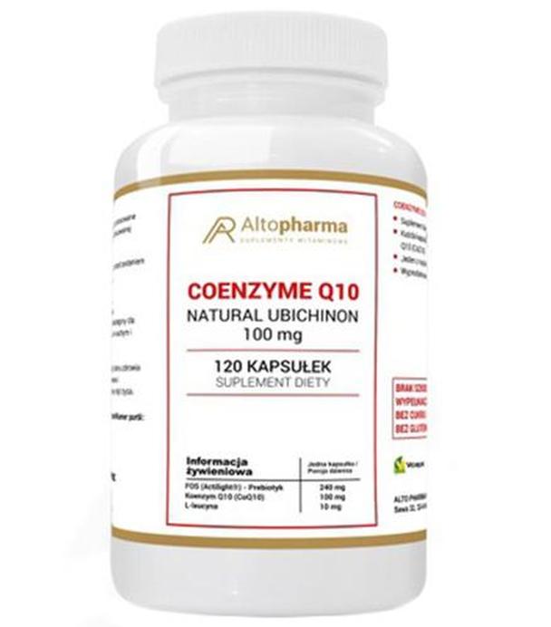 Altopharma Koenzym Q10 Natural ubichinon 100 mg - 120 kaps.- cena, opinie, właściwości