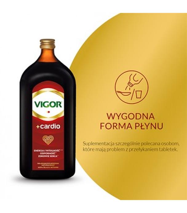 VIGOR+ CARDIO Tonik, 1000 ml. Dla mocnego serca, cena, opinie, właściwości - ważny do 2025-10-31