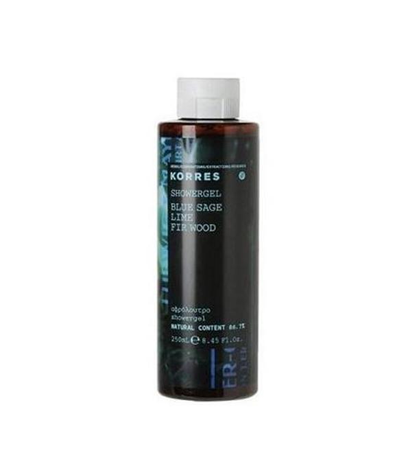 Korres Blue Sage Żel pod prysznic o zapachu szałwii, limonki i jodły - 250 ml - cena, opinie, wskazania