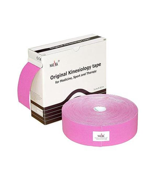 Nasara Kinesiology Tape XXL, 5 cm x 32 m, fioletowy, 1 szt., właściwości, wskazania, cena  - ważny do 2025-02-03