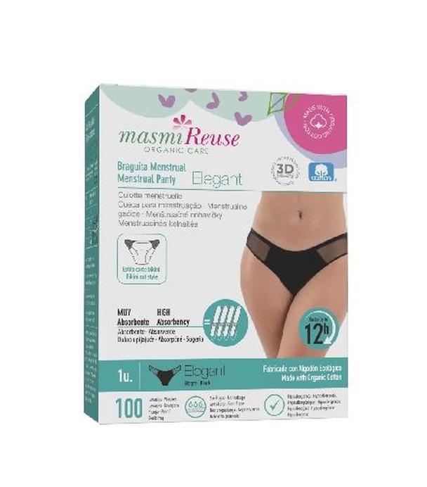 Masmi Reuse Majtki menstruacyjne Elegant rozmiar L, 1 sztuka