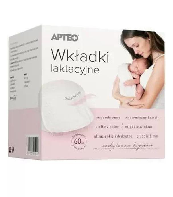 Apteo wkładki laktacyjne, 60 sztuk
