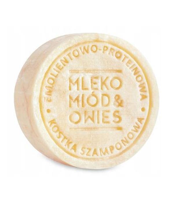 Ministerstwo Dobrego Mydła Emolientowo-Proteinowy szampon w kostce Mleko Miód Owies - 85 g - cena, opinie, właściwości