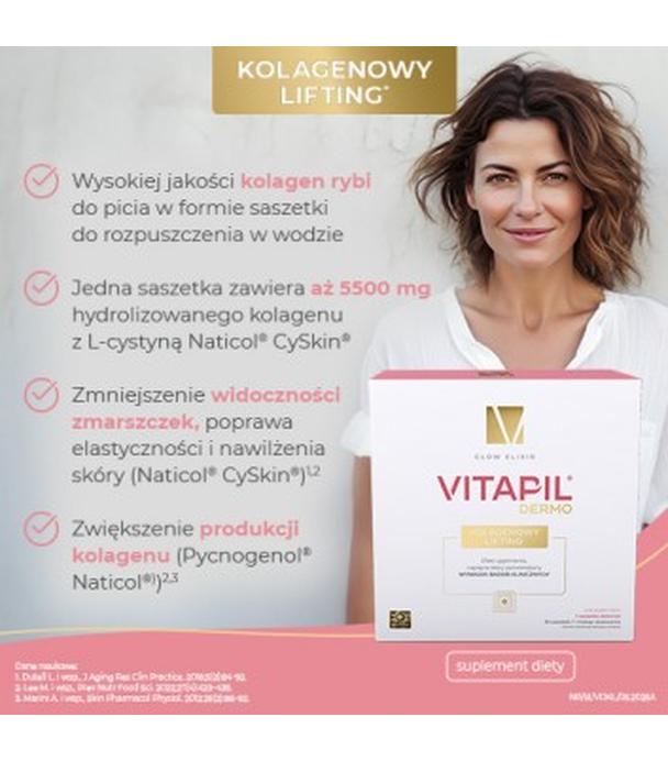 Vitapil Dermo Kolagenowy Lifting, saszetki, 30 sztuk