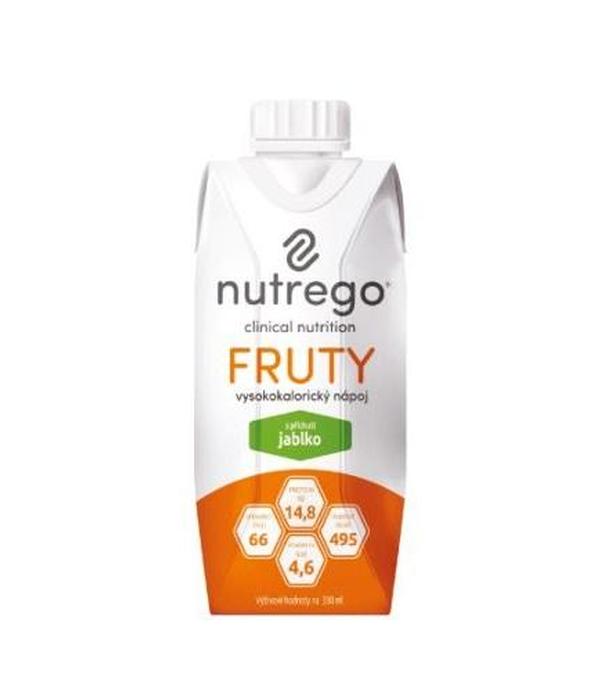 NUTREGO FRUTY Uzupełnienie diety, smak jabłkowy, 12 x 330 ml