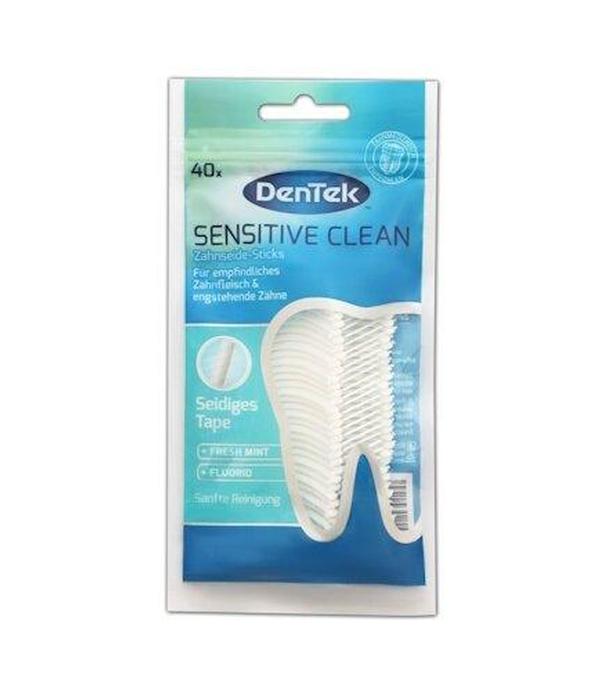 Dentek Sensitive Clean Wykałaczki z nicią dentystyczną, 40 sztuk