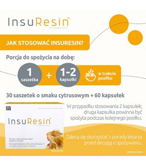 InsuResin, 30 saszetek + 60 kapsułek