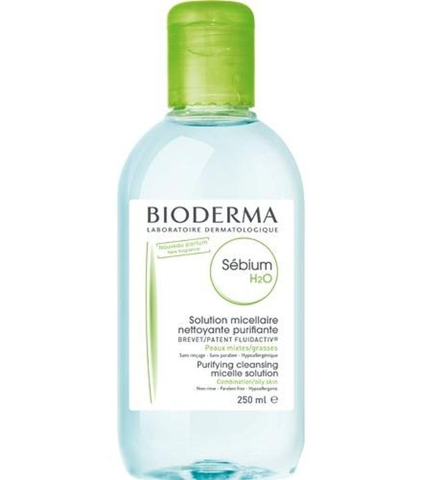 BIODERMA SEBIUM H2O Antybakteryjny płyn micelarny do oczyszczania twarzy, 250 ml