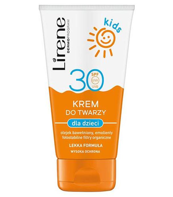Lirene Kids Krem do twarzy dla dzieci SPF30, 50 ml - cena, opinie, skład