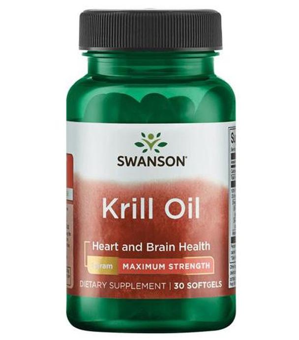 Swanson Krill oil - maksymalna moc - 30 kaps. - cena, opinie, właściwości