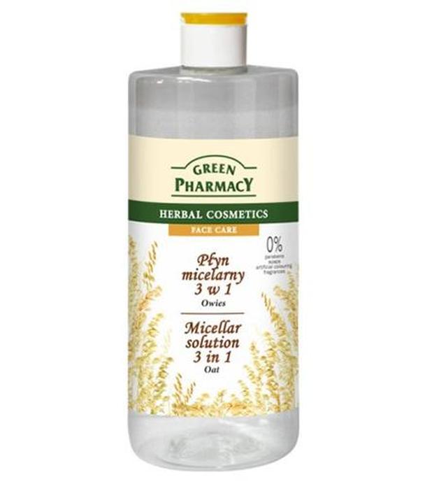 GREEN PHARMACY Płyn micelarny 3w1 owies - 500 ml