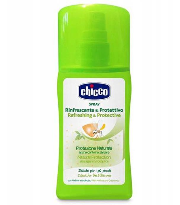 CHICCO Odświeżający i ochronny spray odstraszający komary - 100 ml
