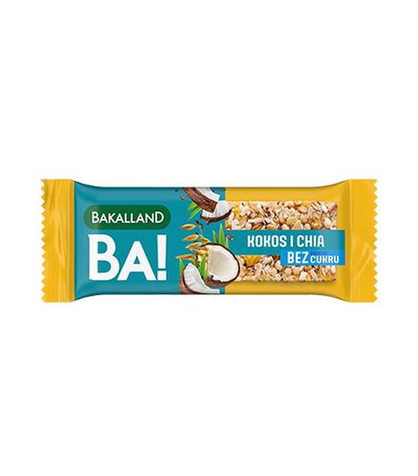 Bakalland BA! Baton zbożowy 5 zbóż Kokos i Chia, 30 g