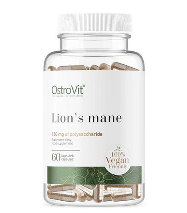 OstroVit Lion's mane 150 mg - 60 kaps. - cena, opinie, wskazania
