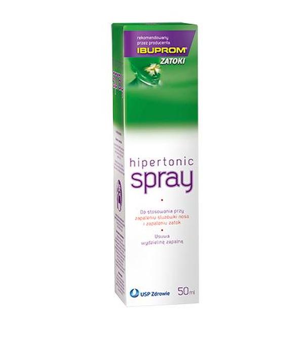 IBUPROM ZATOKI Hipertonic spray, oczyszcza i udrażnia nos, 50 ml