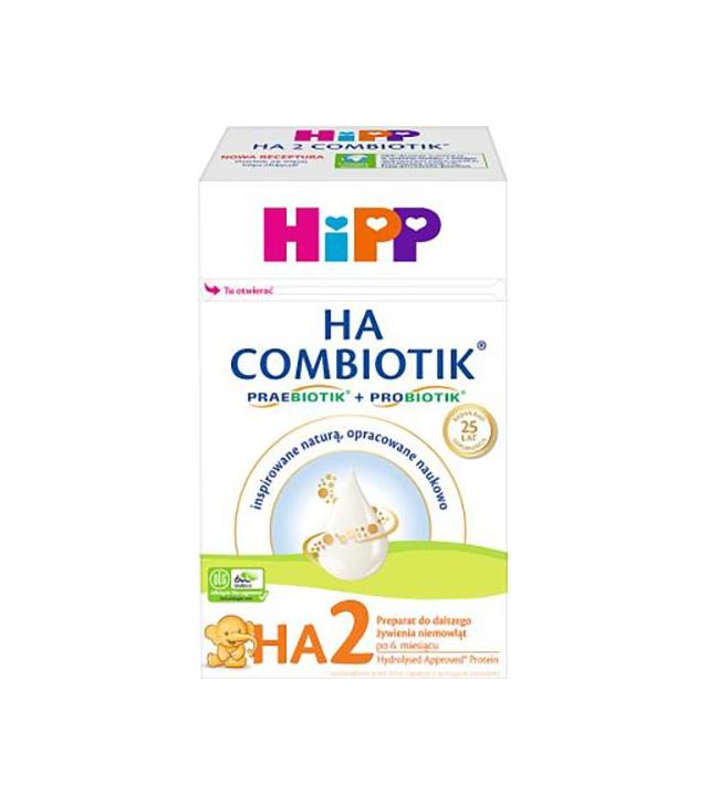 HiPP 2 HA COMBIOTIK Preparat do dalszego żywienia niemowląt, 600 g
