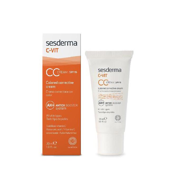 Sesderma C-Vit CC Krem korygujący SPF15, 30 ml, cena, opinie, stosowanie
