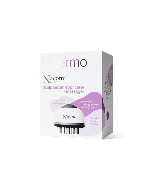 NACOMI Next lvl DERMO Aplikator serum do skóry głowy + masażer, 1 sztuka