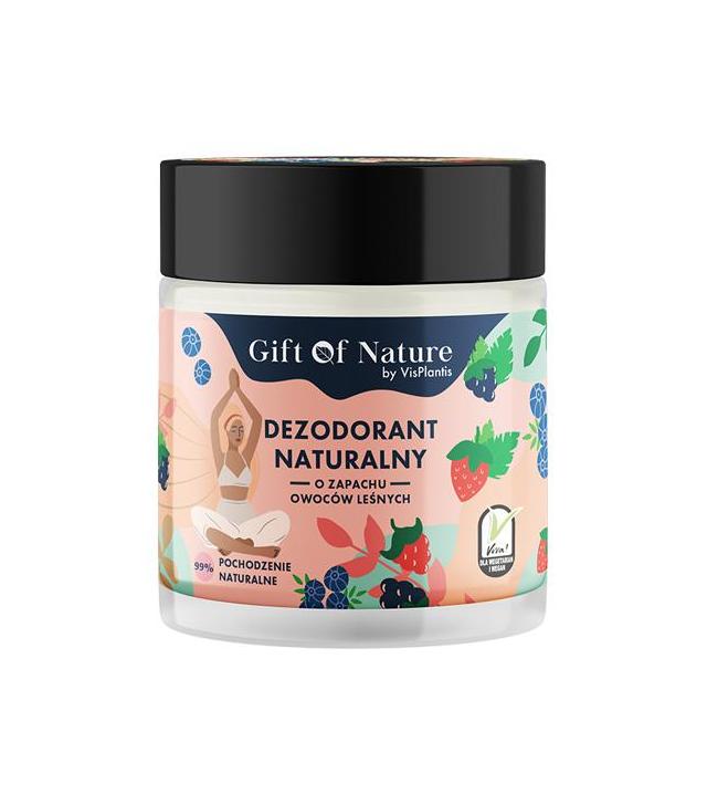 VisPlantis Gift of Nature Dezodorant naturalny w kremie o zapachu owoców leśnych, 75 ml, cena, opinie, skład