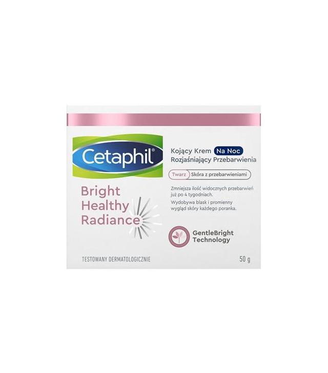 Cetaphil Bright Healthy Radiance Kojący krem na noc rozjaśniający przebarwienia, 50 g