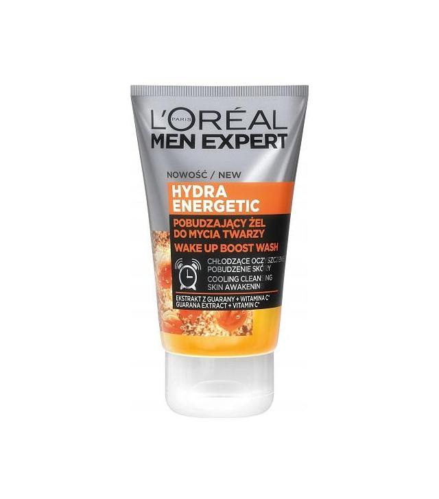 L'Oreal Men Expert Hydra Energetic Pobudzający żel do mycia twarzy - 100 ml Do suchej skóry - cena, opinie, właściwości