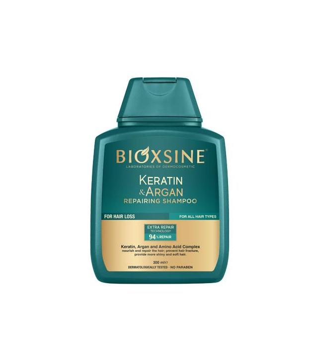 BIOXSINE Keratin & Argan Szampon regenerujący, 300 ml