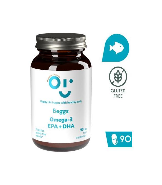BEGGS Omega-3, EPA+DHA, 90 kapsułek