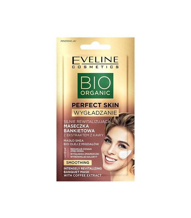 Eveline Perfect Skin Maseczka bankietowa z ekstraktem z kawy silnie rewitalizująca, 8 ml, cena, opinie, skład