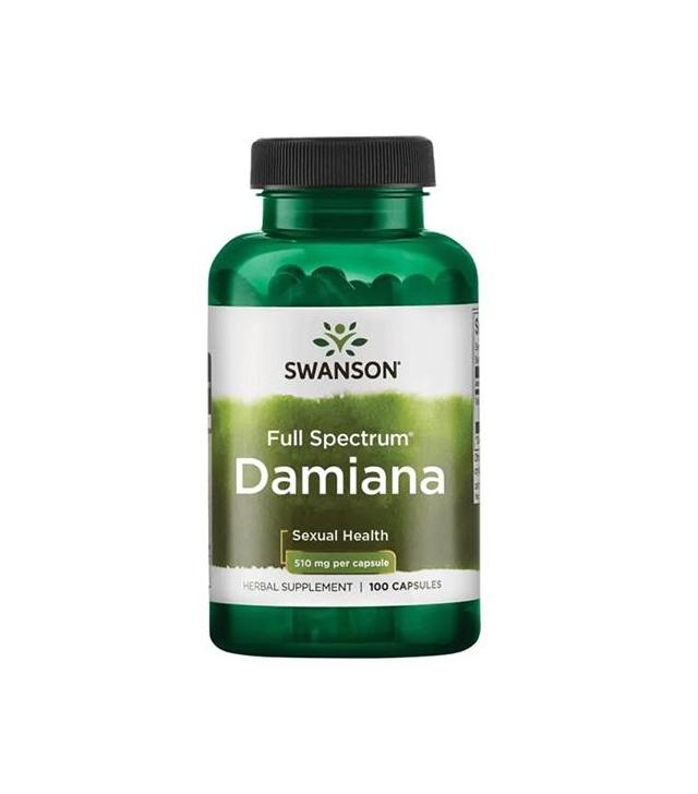 SWANSON Damiana 510 mg - stres, oczyszczanie, libido  - 100 kaps. - cena, dawkowanie, opinie