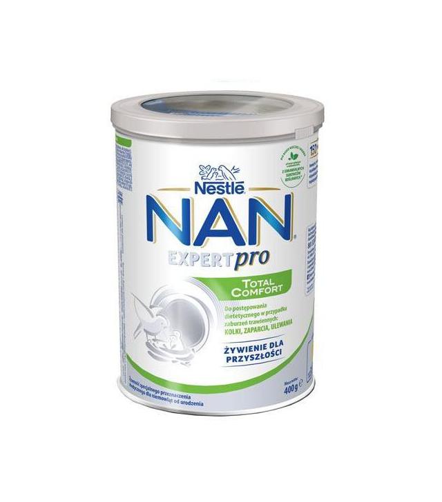 Nestle NAN EXPERT TOTAL COMFORT dla niemowląt w przypadku zaburzeń trawiennych kolki, zaparcia, ulewania od urodzenia - 400 g