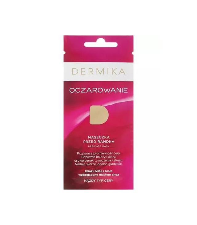 DERMIKA OCZAROWANIE Maseczka przed randką, rewitalizująca - 10 ml - cena, opinie, wskazania