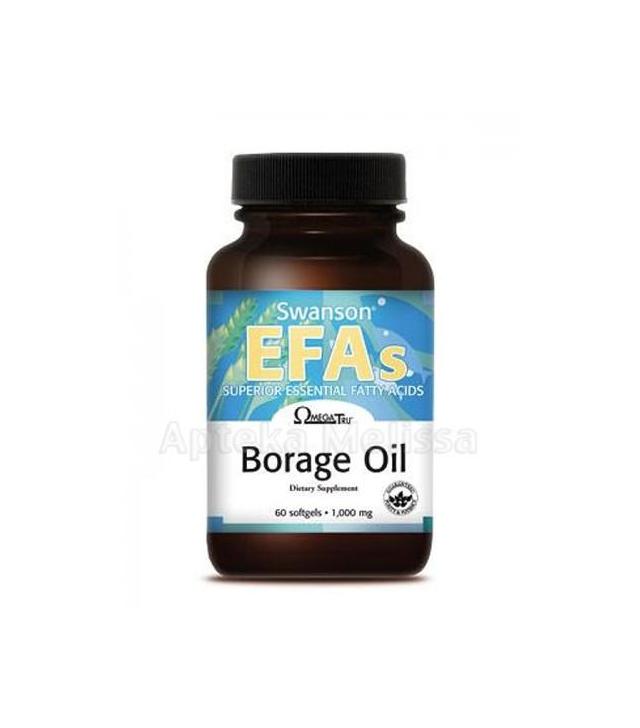 SWANSON Borage Oil 1000 mg - 60 kaps.