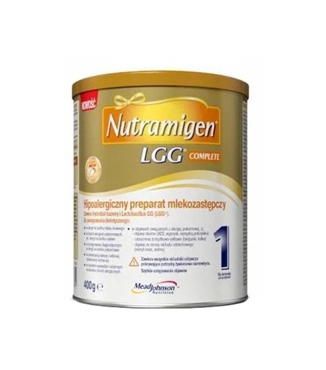 Nutramigen 1 LGG Complete Hipoalergiczny preparat mlekozastępczy - 400 g - cena, opinie, składniki