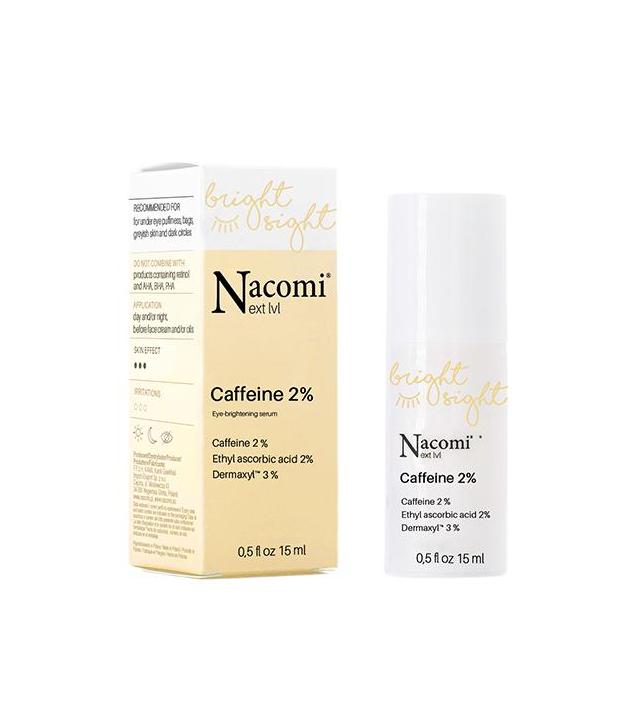 Nacomi Next Level Serum rozświetlające pod oczy Caffeine 2 %, 15 ml, cena, opinie, wskazania