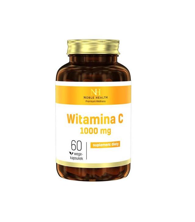 NOBLE HEALTH Witamina C 1000 mg - 60 kaps. - cena, opinie, wskazania - ważny do 2023-10-31
