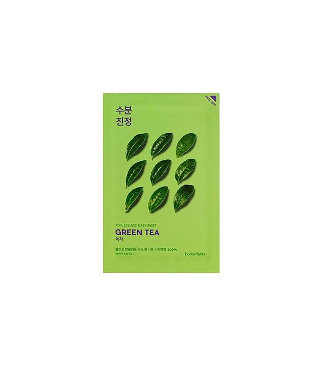 HOLIKA HOLIKA Pure Essence Mask Sheet GREEN TEA maseczka na bawełnianej płachcie - 1 szt. - działa antybakteryjne i tonizuje - cena, właściwości, opinie
