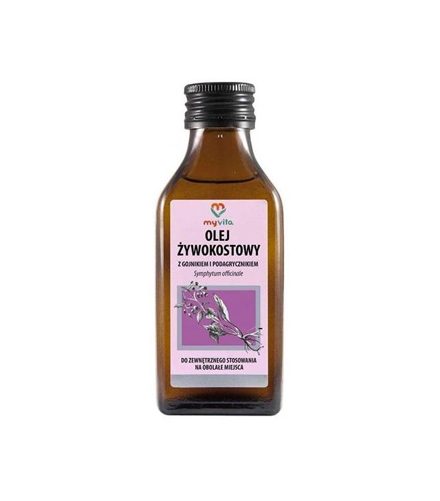 MyVita Olej żywokostowy z gojnikiem i podagrycznikiem, 100 ml, cena, opinie, skład