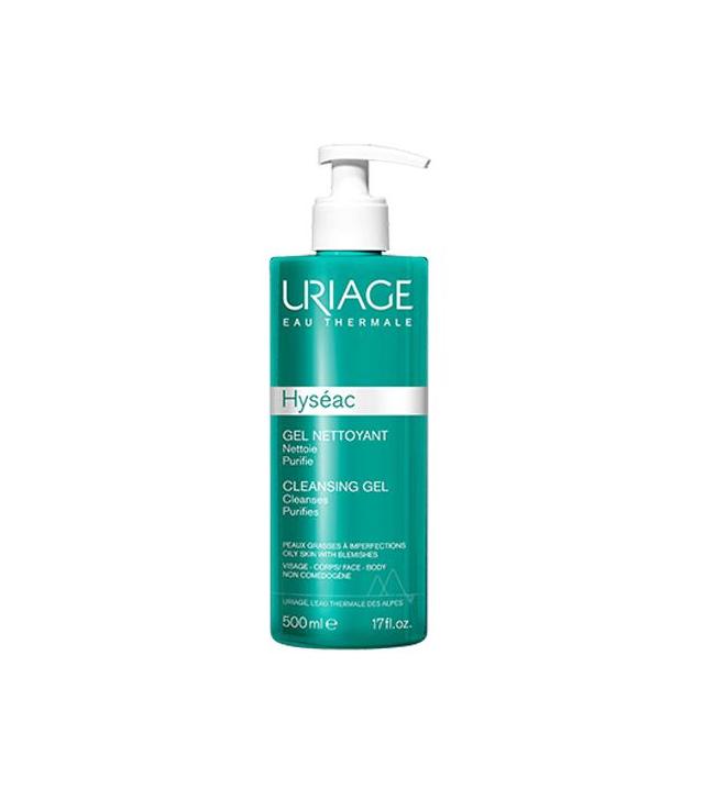Uriage Hyseac Żel oczyszczający do twarzy dla cery mieszanej, tłustej i trądzikowej - 500 ml - cena, opinie, właściwości