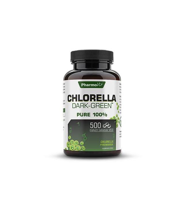 PharmoVit Chlorella Dark-Green - 500 tabl. - cena, opinie, stosowanie