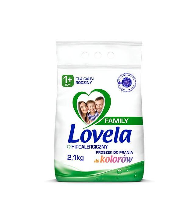 Lovela Family Hipoalergiczny proszek do prania do kolorów, 2,1 kg, cena, opinie, właściwości